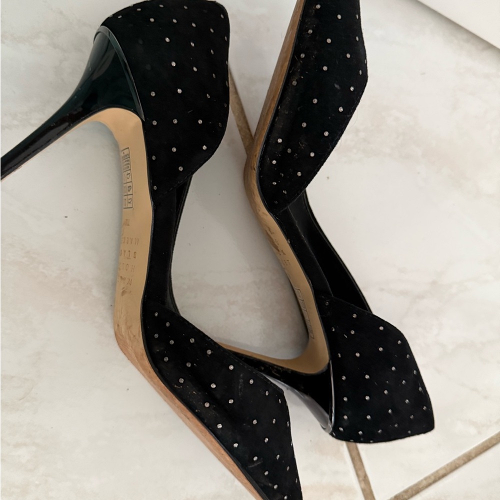 White House Black Market Black Studded Heels - Picture 4 of 5